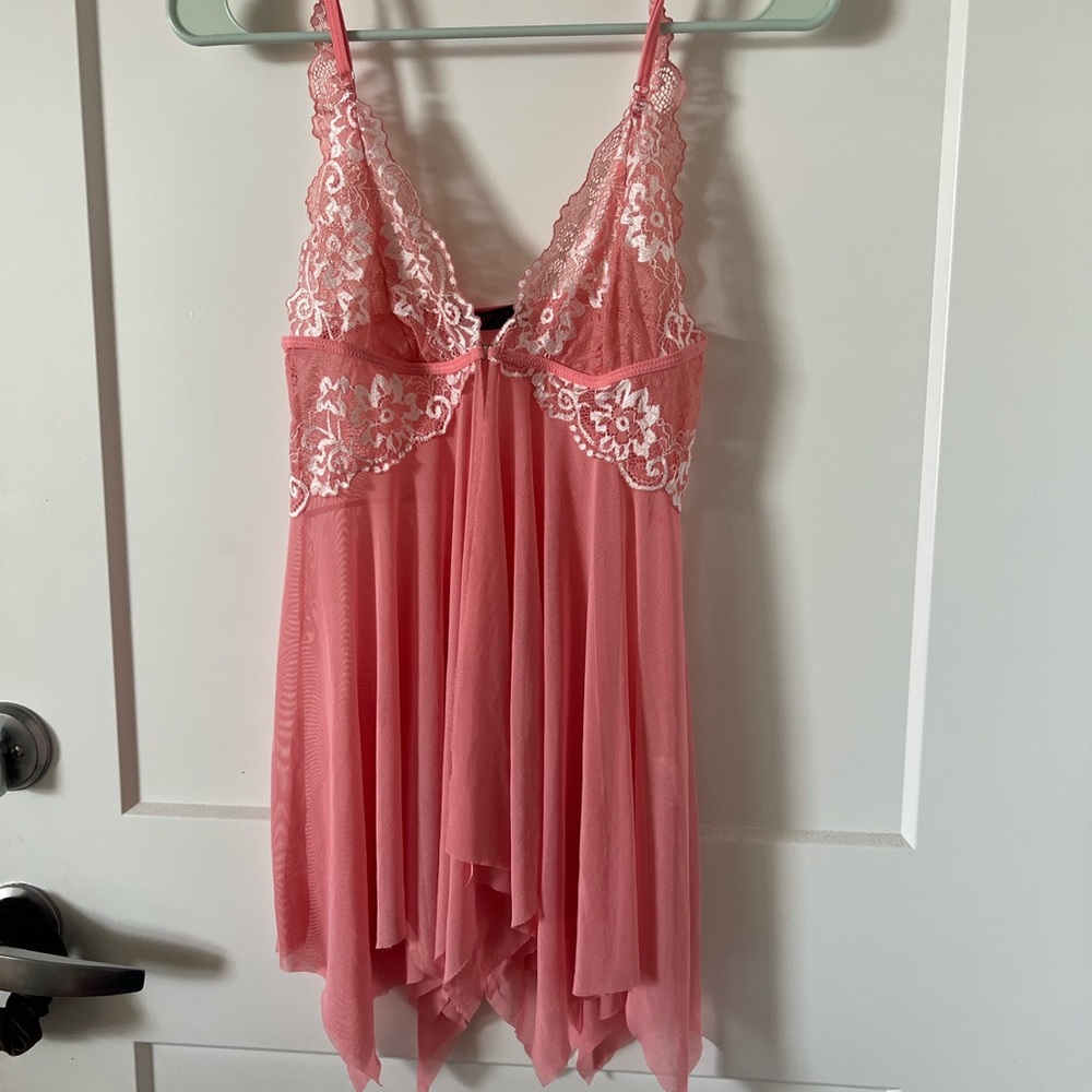 PINK LINGERIE DRESS